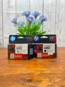 Paket Tinta Catridge Hp 680 Black Colour Original - Hitam
