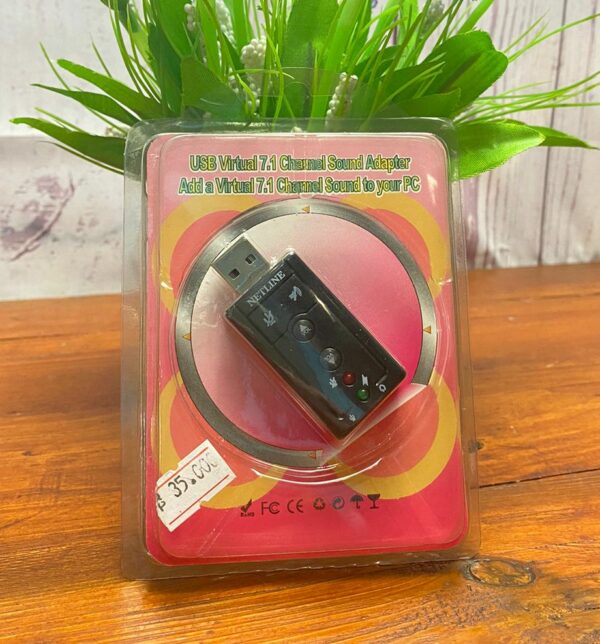 Sound Card Netline USB Virtual 7.1 Channel Sound USB to Jack Audio