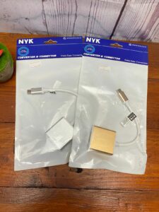 nyk converter dan connector usb type c to vga