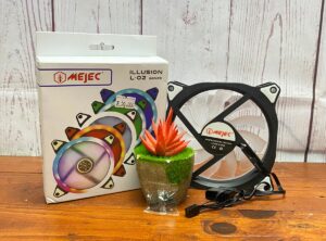 FAN CASING RGB MEJEC L-02 12CM SPIN FAN CASE KIPAS CPU AUTO/ FAN02-MJC