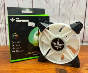Fan Case nyk led ring 12cm static aura rgb - Kipas casing pc 120mm led