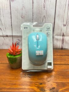 Mouse Wireless Rexus Q10 - Rexus Q 10 Silent Click - Biru Muda